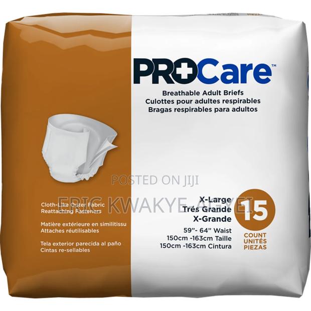 Procare Breathable Adult Briefs - X-L, 59"-64" Waist · Photo 2