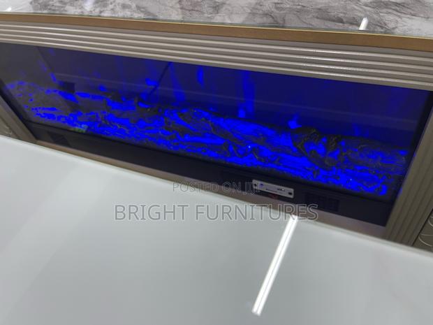 Electronic Tv Stand With Fire Flame and Bluetooth Speaker · Photo 5