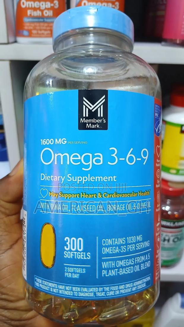 Members Mark 1600mg Omega 3-6-9 Supplement, 300 Softgels · Photo 1