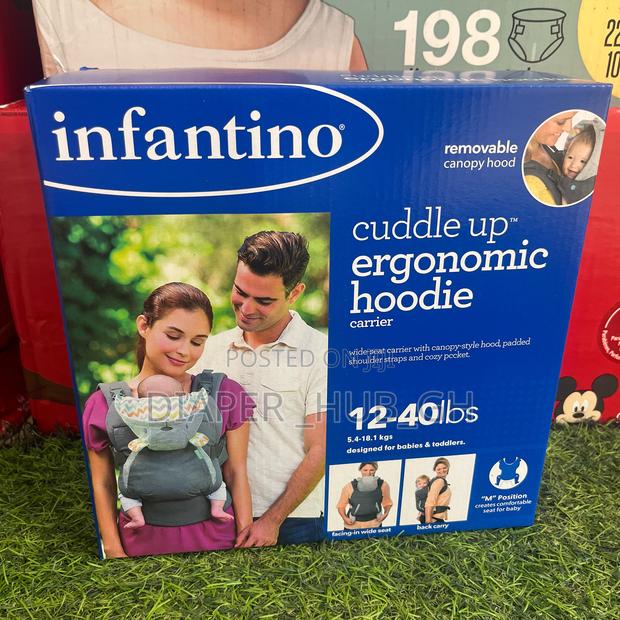 Infantino Cuddle Up Ergonomic Hoodie Baby Carrier (5.4 - 18.1kg · Photo 1