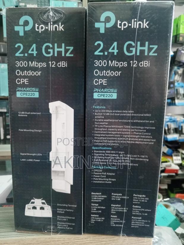 Tp Link 2.4 300 MBPS 12 Dbi Outdoor Cpe (Cpe220) · Photo 3