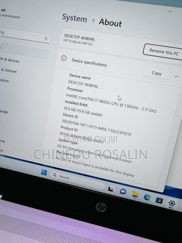 Laptop HP ProBook 640 G5 16GB Intel Core I7 SSD 256GB · Photo 4
