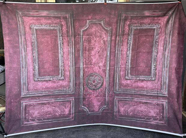 Mehofond 7x5ft Vintage Red Wall Photography Backdrop Vintage Wooden · Photo 2