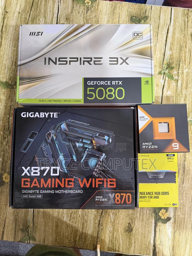 Ryzen 9 7950x3d , RTX 5080 16gb , 64gb Ddr5 Ram Combo · Photo 1
