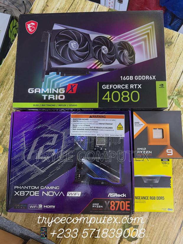 Amd Ryzen 9 7900x ,Rtx 4080 16gb ,128gb Ddr5 Ram Combo · Photo 1