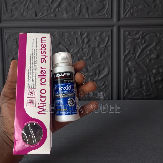 Hair Beard Growth Combo – Microneedling Roller + Minoxidil · Photo 1