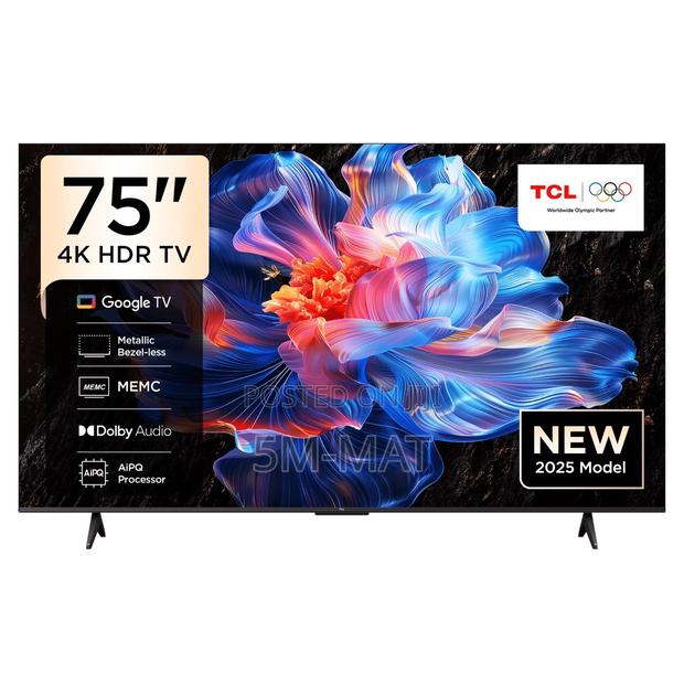 TCL 75p6k-Uk 75" Ultra Hd, HDR Tv, Smart Tv Powered by Google Tv · Photo 1