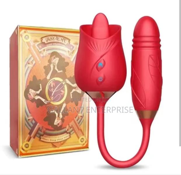 Rose Sex Toy Lick Vibrator for Women. Adult Sex Toy