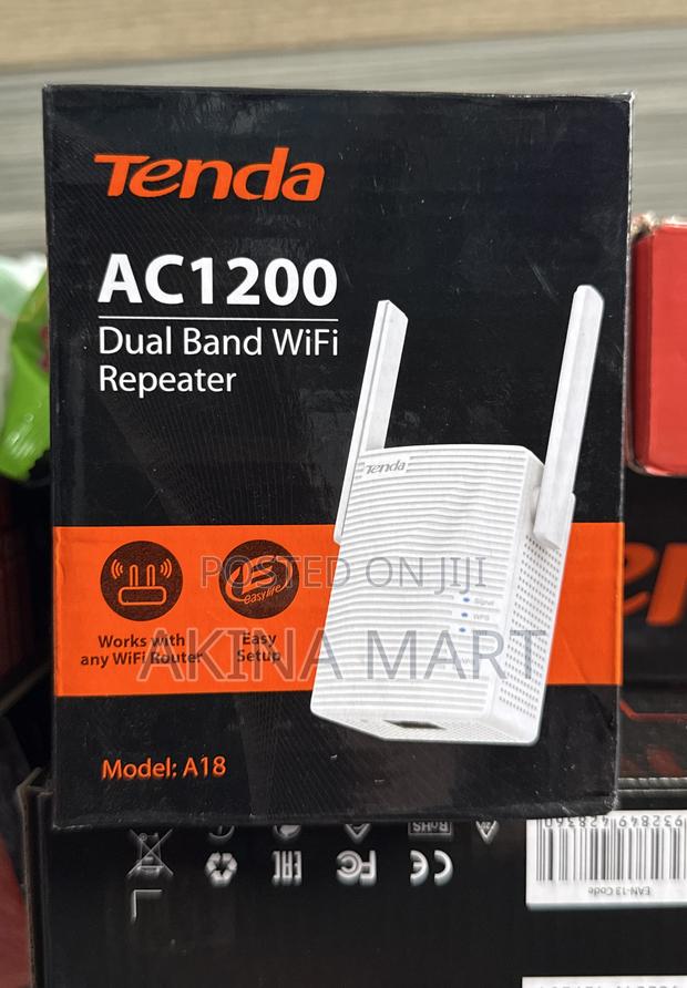 Tenda A18 Range Extender Ac1200 Dual Band Wifi Repeater · Photo 1