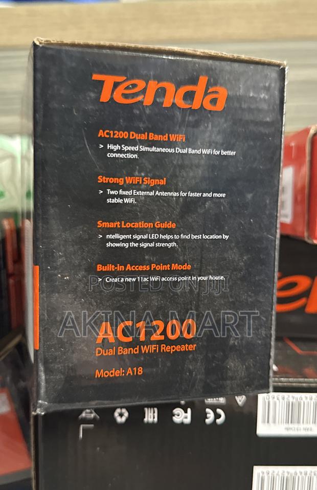 Tenda A18 Range Extender Ac1200 Dual Band Wifi Repeater · Photo 2