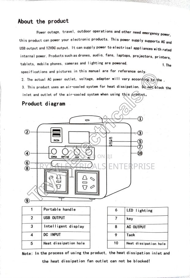 Portable Power Station - 300w - Complete · Photo 3