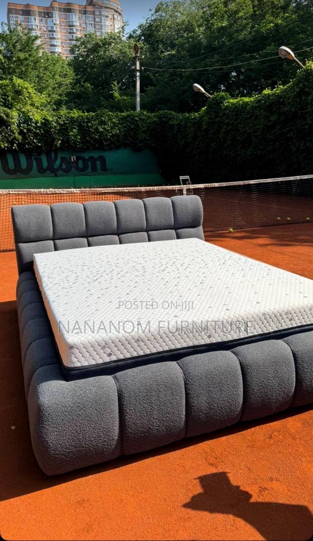 Queensize Bed Frame With Mattress · Photo 1