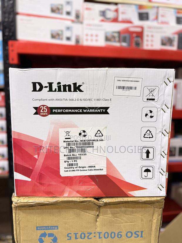 D-Link NCB-C6foblr-305 FTP PVC/ Uv Outdoor 23awg 305m Cat6 · Photo 6