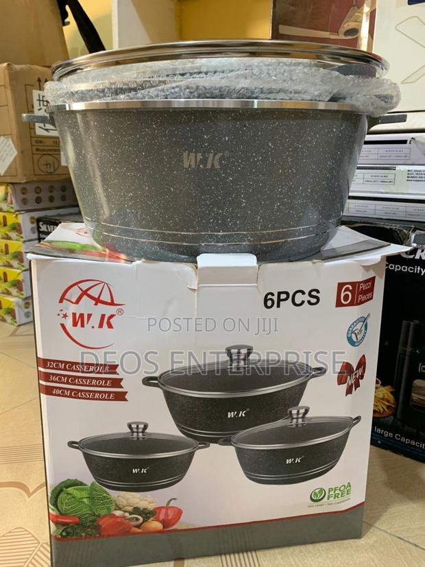 Wk Premium Granite Cookware Set (6-Piece)Highlights the Brand Quality · Photo 1