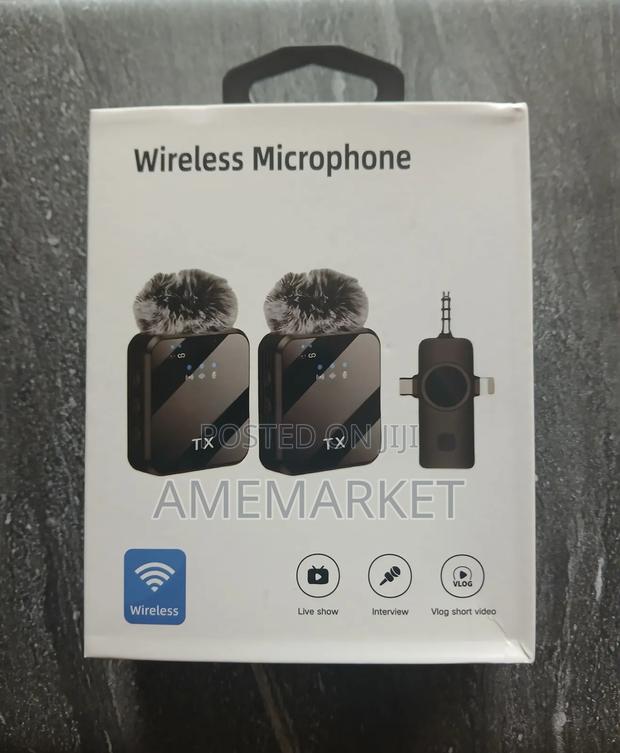 Double Wireless Microphone, Noise Cancellation For Content Creation · Photo 1
