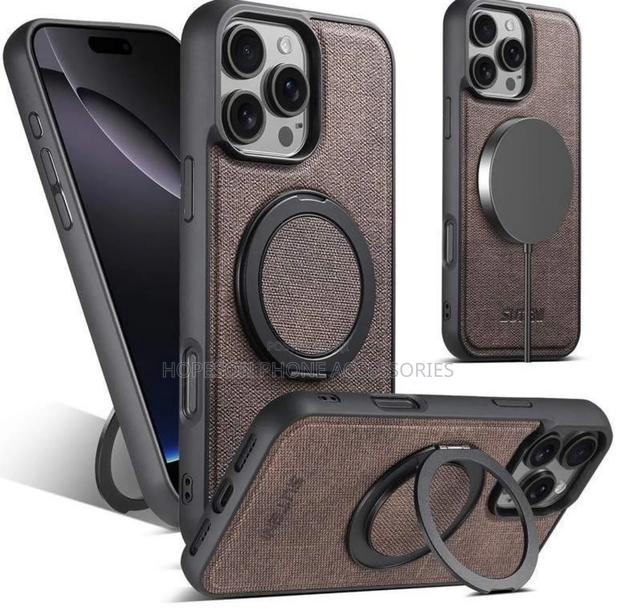 High Quality Classic Leather Case With Supporting Ring Stand · Photo 2