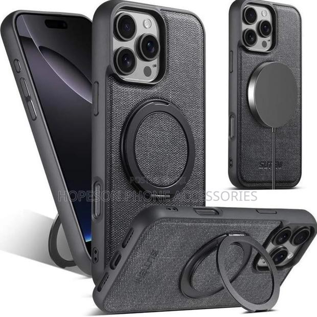 High Quality Classic Leather Case With Supporting Ring Stand · Photo 3