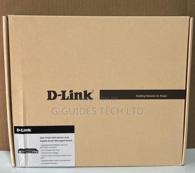 D-Link 8-Port Poe Gigabit Smart Managed Switch DGS-F1100-10ps-E · Photo 1