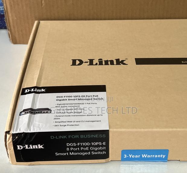 D-Link 8-Port Poe Gigabit Smart Managed Switch DGS-F1100-10ps-E · Photo 4