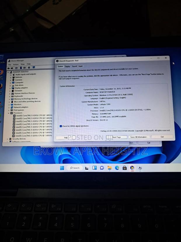 Laptop Dell Latitude 5300 8GB Intel Core I5 SSD 256GB · Photo 8