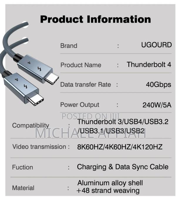 Uguord Thunderbolt 4 Cable · Photo 6