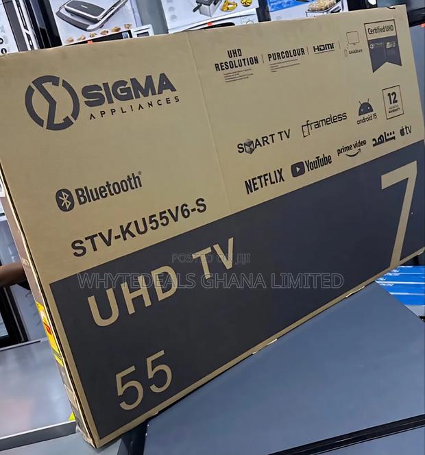 Sigma 55" Smart Android Frameless Led Tv| Bluetooth|Voice-control|2026 · Photo 1