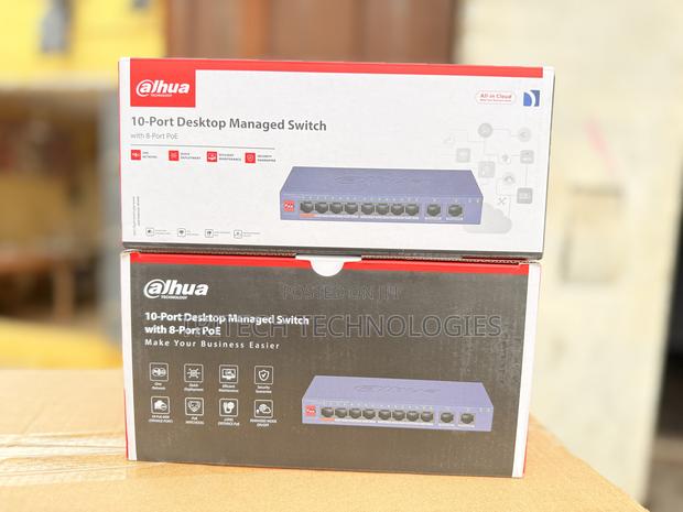 Dahua 8-Port Poe Switch Cs4010-8et2gt-60 10-Port Cloud Managed · Photo 2
