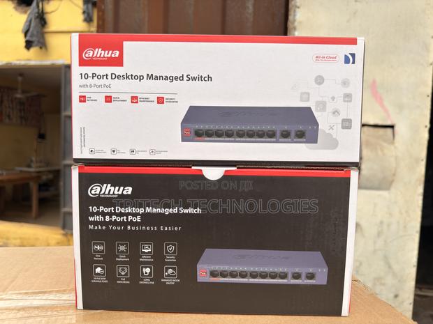 Dahua 8-Port Poe Switch Cs4010-8et2gt-60 10-Port Cloud Managed · Photo 1