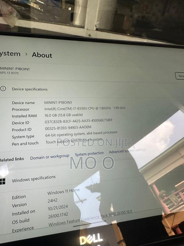 Laptop Dell XPS 13 16GB Intel Core I7 SSD 256GB · Photo 5