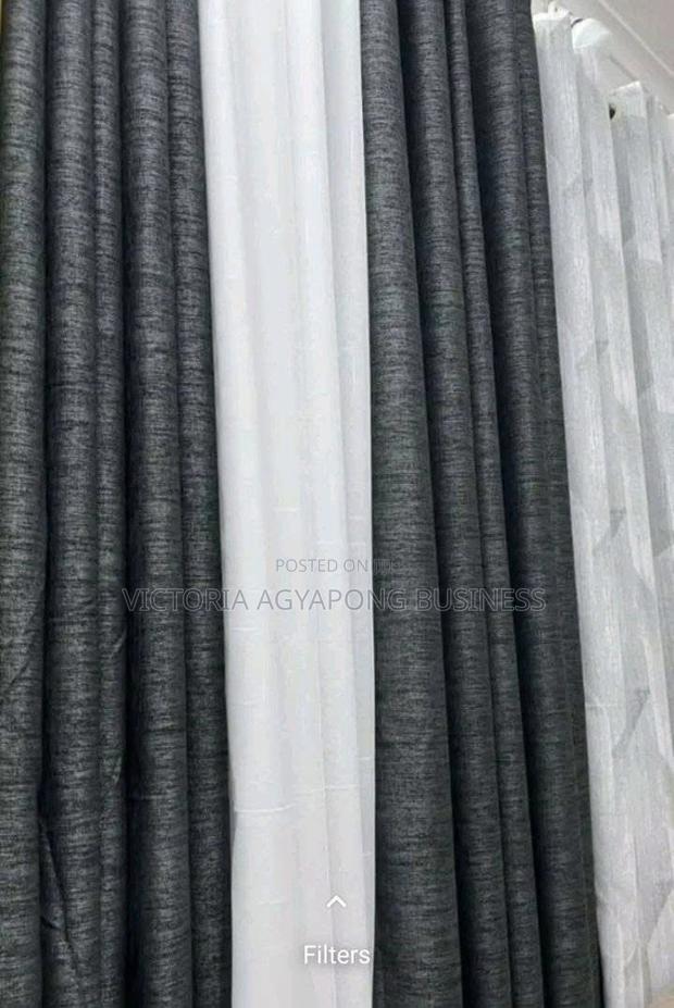 Beautiful Charcoal Grey Sunblock Curtains · Photo 2