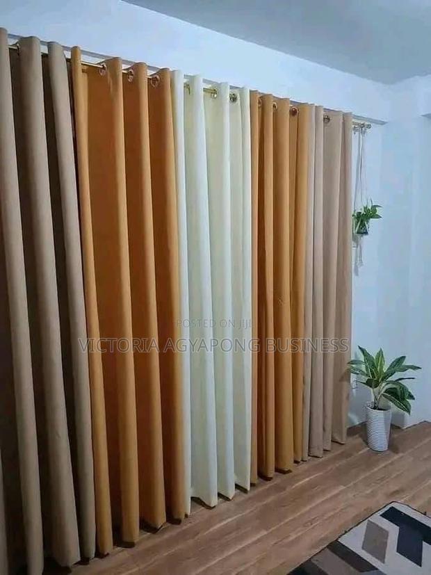 Beautiful Charcoal Grey Sunblock Curtains