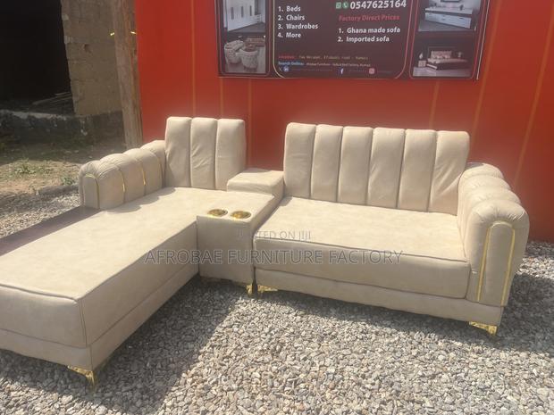 Quality Modern L Shape Sofa Chair From Afrobae Furniture Factory · Photo 3