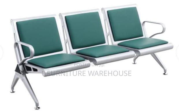 Three in One Waiting/ Reception Chair With Faux Leather · Photo 1