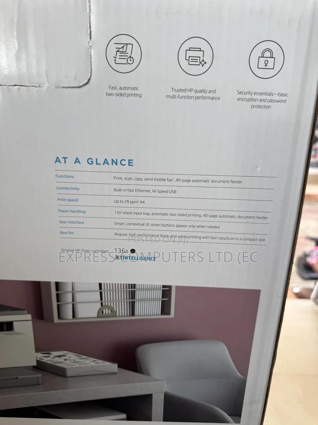 Hp Laserjet MFP M236sdn. Print, Copy, Scan Duplex and Mobile Printing · Photo 4