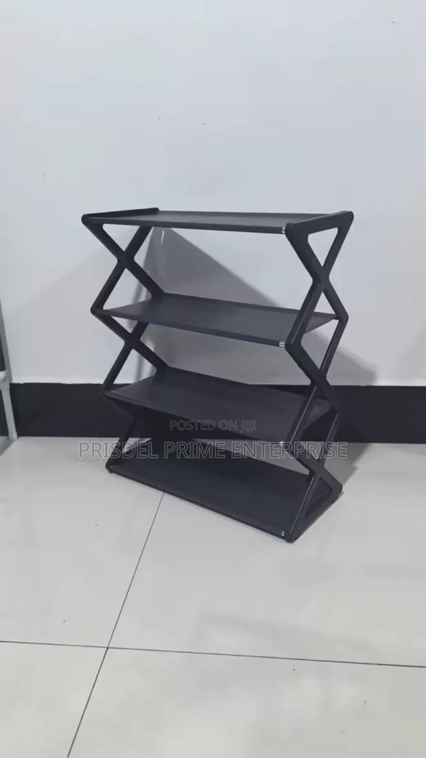4 Tier Shoe Rack - Black · Photo 1