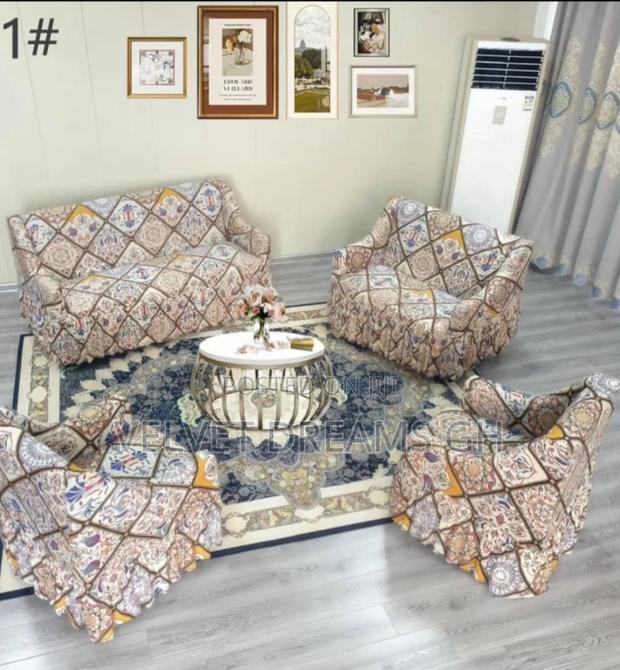 Premium Stretch Sofa Covers Set Elegant Protective · Photo 7