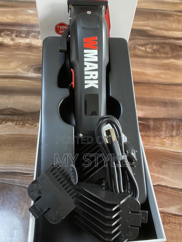 Hair Clipper Wmark Ng-1005 7500 RPM Motor Professional Blade 2000mah · Photo 2