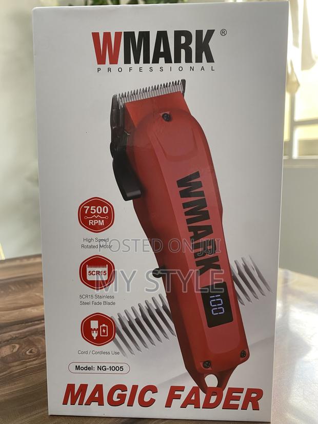 Hair Clipper Wmark Ng-1005 7500 RPM Motor Professional Blade 2000mah · Photo 1