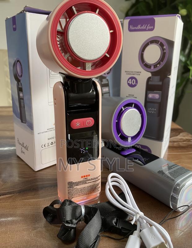 Hand Held Rechargeable Fan Ice Compress Function · Photo 2