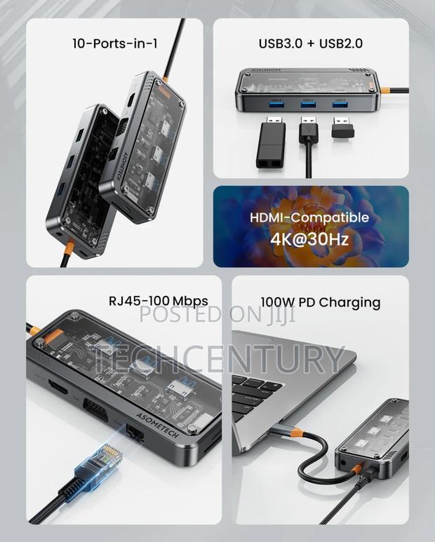 10-in-1 Dock Station Type C Hub · Photo 4
