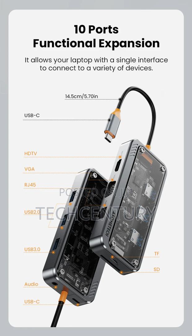 10-in-1 Dock Station Type C Hub · Photo 2