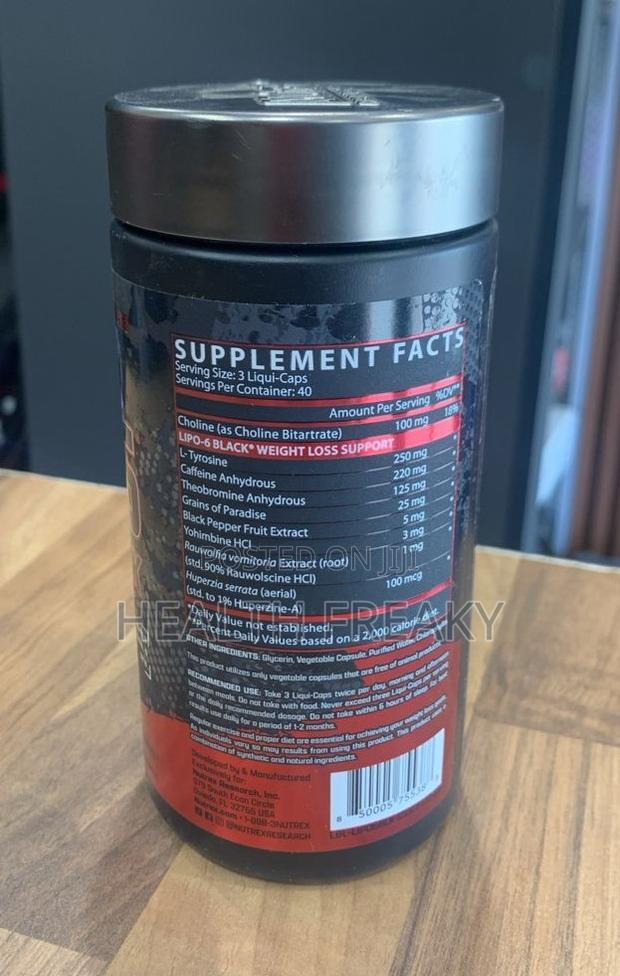 Fat Burner Nutrex Lipo 6 Black Fat Burner Weight Loss · Photo 3