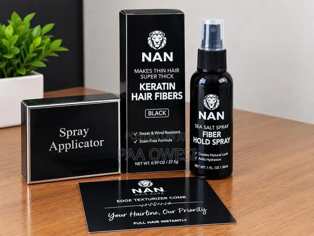 NAN Hair Fibers Black With Applicator