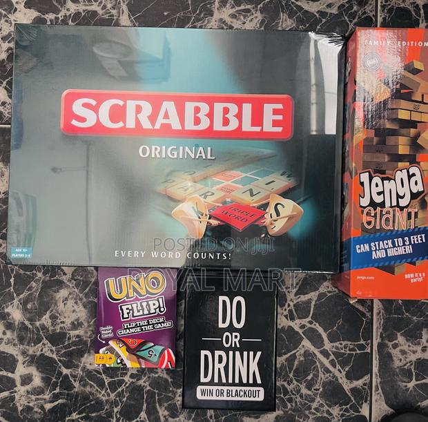 Jenga + Uno + Scrabble + Do or Drink Game · Photo 1