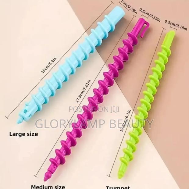 Spiral Hair Perm Rods – Easy Curl Styling Rollers 12pcs Mixed Colors · Photo 2