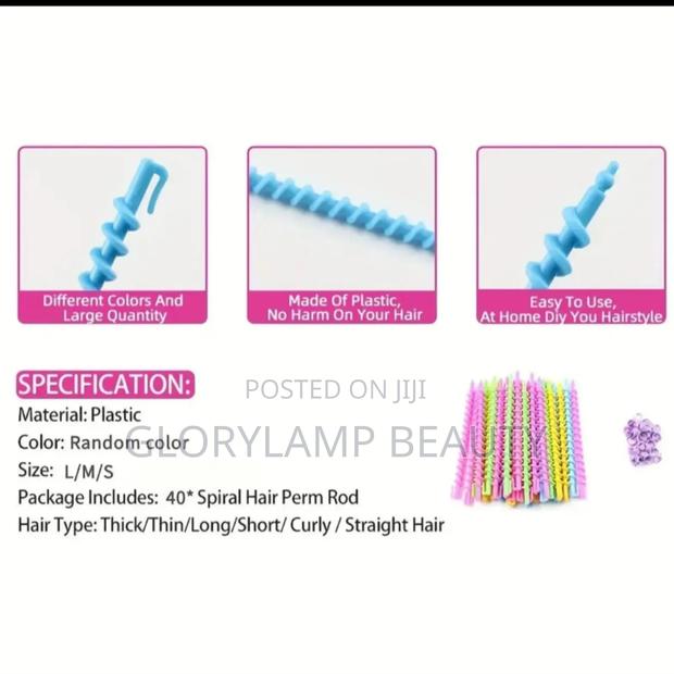 Spiral Hair Perm Rods – Easy Curl Styling Rollers 12pcs Mixed Colors · Photo 5