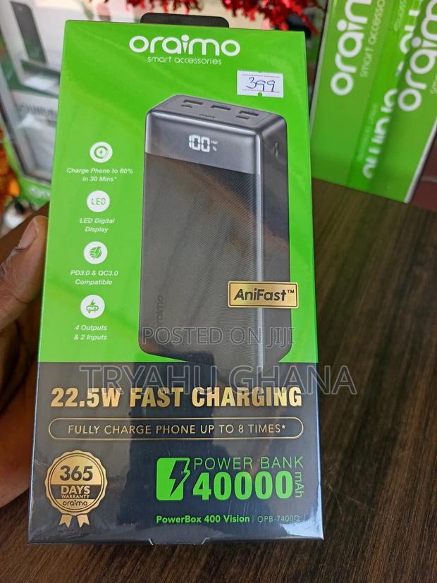 Oraimo Power Bank 40000mah (Opb – 7400q Charger for Phones Tablets · Photo 2
