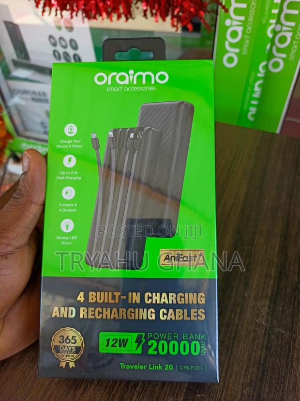 Oraimo 20000mah Power Bank (Opb-5201) Adapter For Everyday Convenience · Photo 2