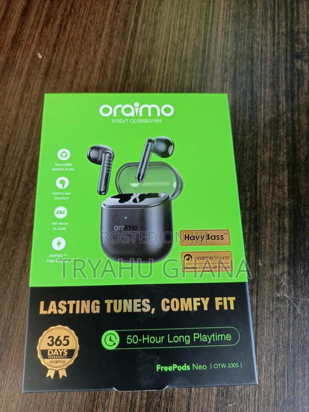Oraimo Earbuds (Otw-330s)– Bluetooth Earbuds For Everyday Use · Photo 1
