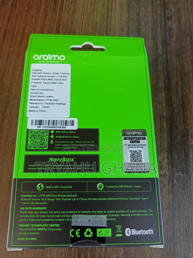 Oraimo Earbuds (Otw-330s)– Bluetooth Earbuds For Everyday Use · Photo 2